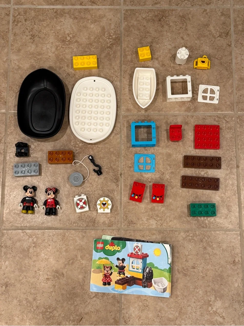 Lego 10881 Mickeys Boat Duplo With Mickey and Minnie